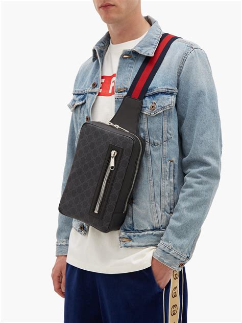 black gucci crossbody men|unisex gucci crossbody.